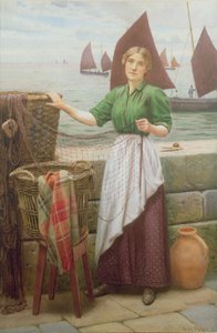 Ragazza che Ripara le Reti da Ralph Todd
